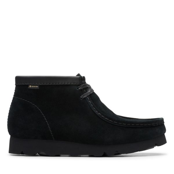 Clarks Womens Wallabee Boot GORE-TEX Ankle Boots Black | USA-7913642